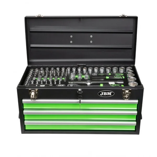 Jbm 54261 cassetta con assortimento 143 pz. - dettaglio 1