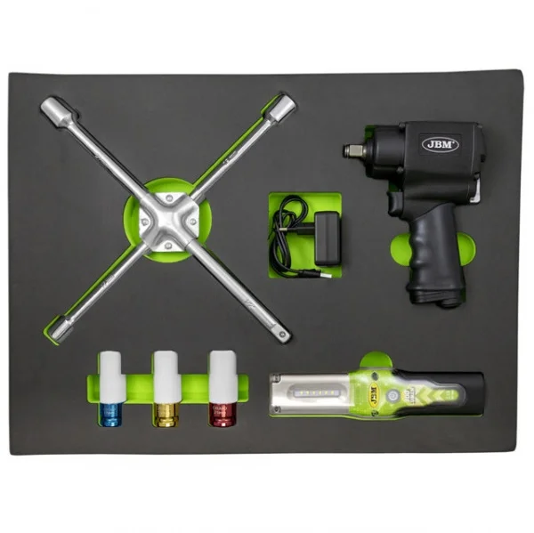 Jbm 14144 termoformato morbido con utensili per veicoli 6 pz. - dettaglio 1
