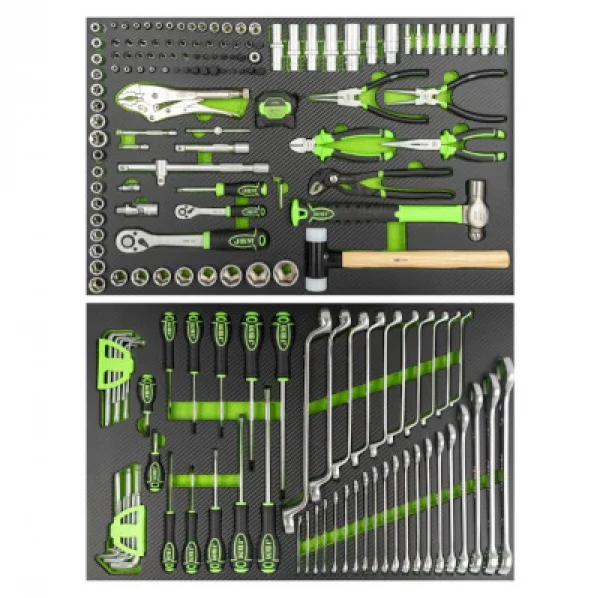 Jbm 17728 termoformato morbido con utensili 156 pz. per cassetto superiore 54510 - dettaglio 1
