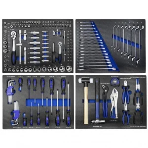 JBM 43708A Set di 4 termoformati con utensili blu 172 Pz. - 43708A