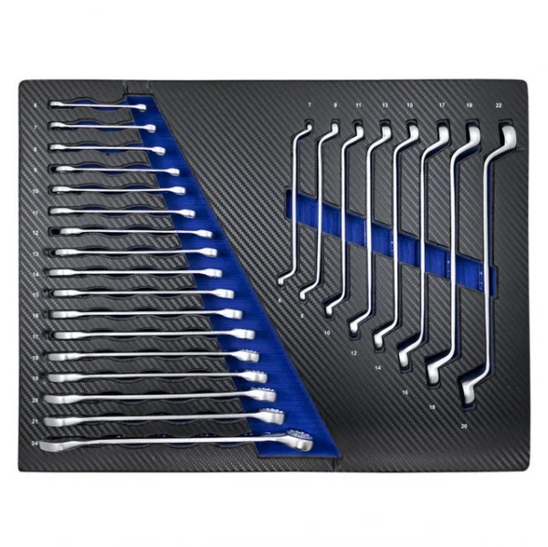 JBM 43708A Set di 4 termoformati con utensili blu 172 Pz. - 43708A