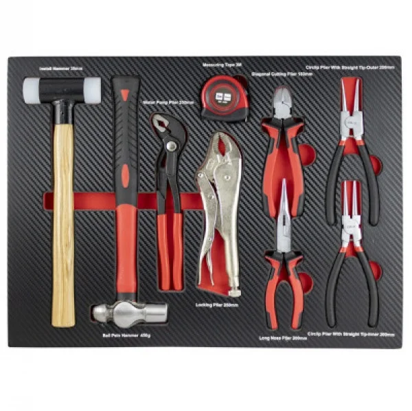 Jbm 43708r set di 4 termoformati con utensili rosso 172 pz. - dettaglio 5
