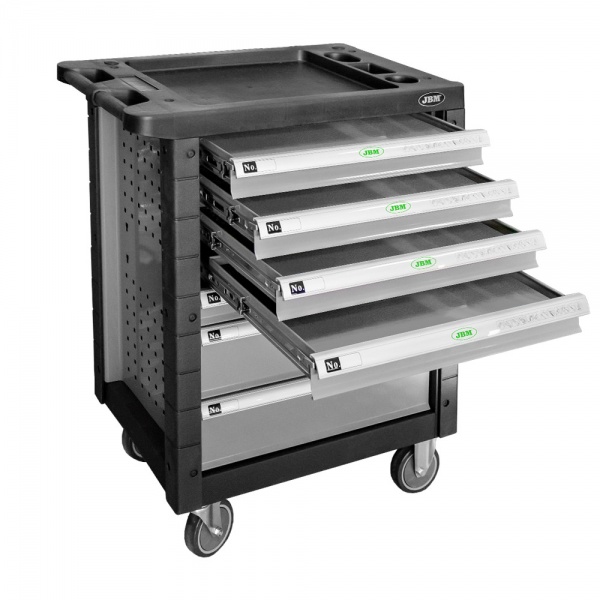 JBM SERIE468G Cassettiera grigia a 7 cassetti con termoformato 108 Pz. - SERIE468G