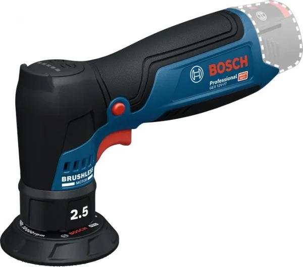 Bosch gex 12v-77 levigatrice orbitale 12 v da 2,5 mm senza batteria 06019l2100 - dettaglio 1