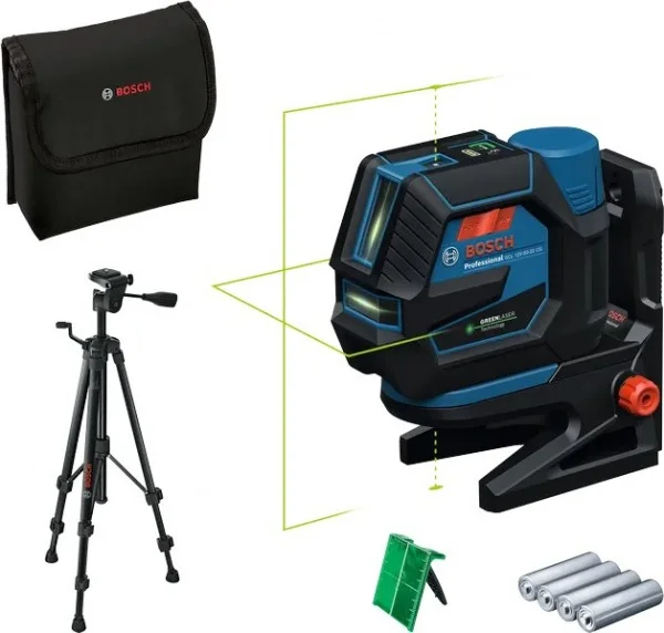 Bosch gcl 12v-50-22 cg livella laser verde combinata a linee e punti con treppiede 0601066s01 - dettaglio 1