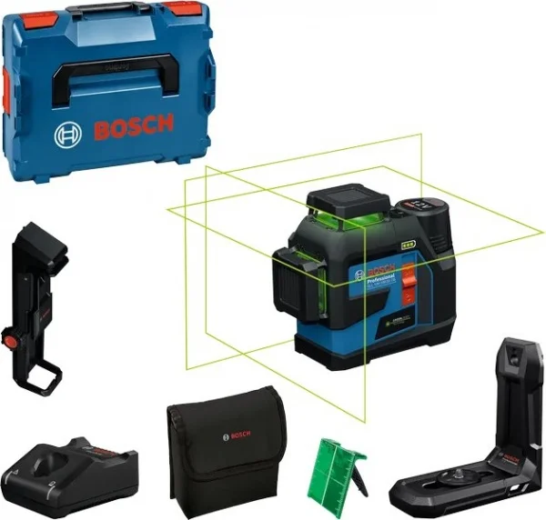 Bosch gll 12v-100-33 cg livella laser a linee verdi 360° con batteria 0601065401 - dettaglio 1