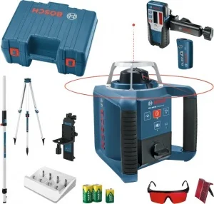 Bosch grl 300 hv + bt170hd + gr240 livella laser rotante con batterie ricaricabili varta 0615a50065 - dettaglio 1