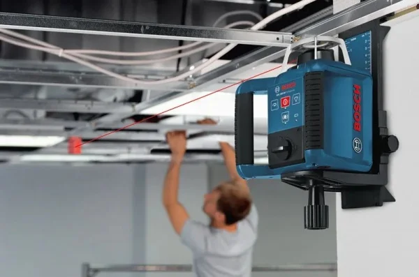 Bosch grl 300 hv + bt170hd + gr240 livella laser rotante con batterie ricaricabili varta 0615a50065 - dettaglio 4