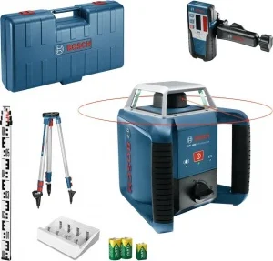 Bosch grl 400 h + lr1 + bt150 + gr2400 livella laser rotante con batterie ricaricabili varta 0615a50066 - dettaglio 1