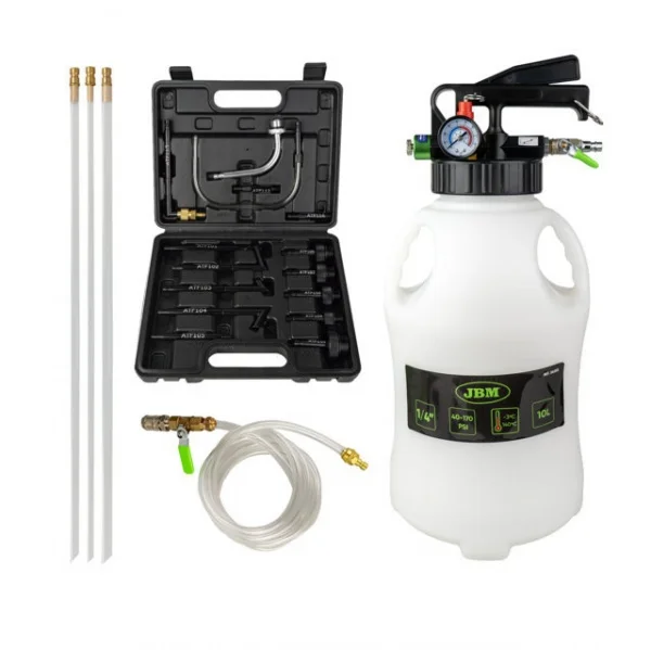 Jbm 54555 pompa di trasmissione pneumatica 10 l con 15 pz. - dettaglio 1