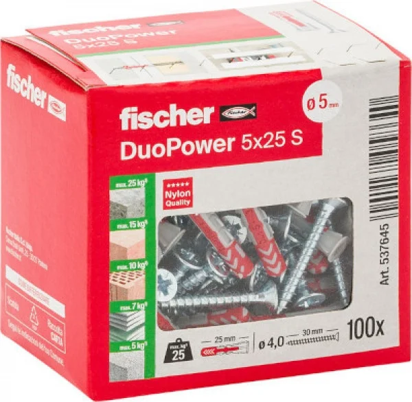 Fischer duopower s tassello bimateriale con vite in confezione - dettaglio 2