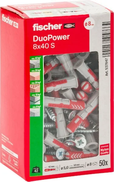 Fischer duopower s tassello bimateriale con vite in confezione - dettaglio 4