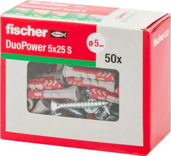 Fischer duopower s y tassello bimateriale con vite in confezione - dettaglio 2