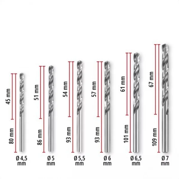 Einhell 205519 set di punte hss-g per metallo 19 pz. - dettaglio 3
