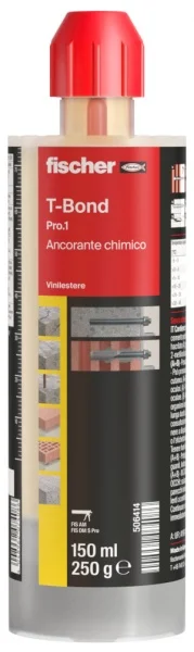 Fischer t-bond 150 k ancorante chimico fis c700 hp pro.1 da 150 ml con miscelatori 506414 - dettaglio 1