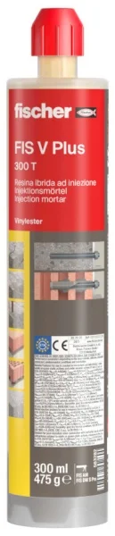 Fischer fis v plus 300 t ancorante chimico antisismico 300 ml 563282 - dettaglio 1