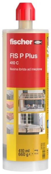 Fischer fis p plus 410 c ancorante chimico in poliestere ibrido da 410 ml 547452 - dettaglio 1
