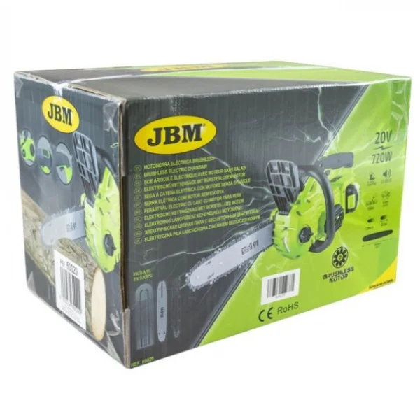 Jbm 60029 motosega elettrica 20 v senza batterie 60029 8435034600292 - dettaglio 5