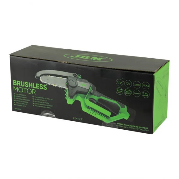 Jbm 60056 mini motosega brushless 12 v senza batterie 60056 8435034600568 - dettaglio 6