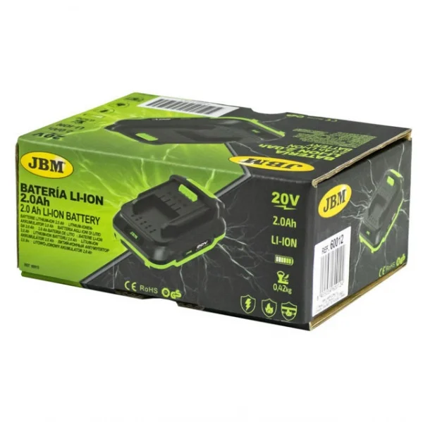 Jbm 60012 batteria 20 v da 2 ah 60012 8435034594928 - dettaglio 6