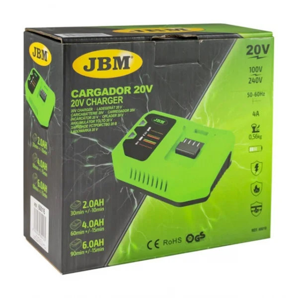Jbm 60016 caricabatterie 20 v da 4 a 60016 8435034600162 - dettaglio 3