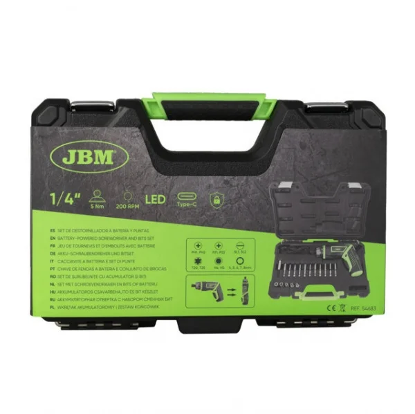 Jbm 54683 cacciavite 3,6 v a batteria con set di punte 54683 8435034546835 - dettaglio 6