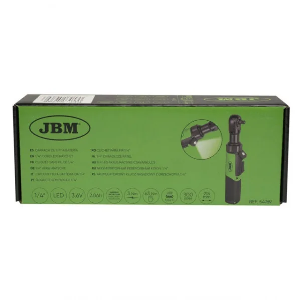 Jbm 54769 cacciavite a cricchetto 3,6 v a batteria 54769 8435034547696 - dettaglio 5