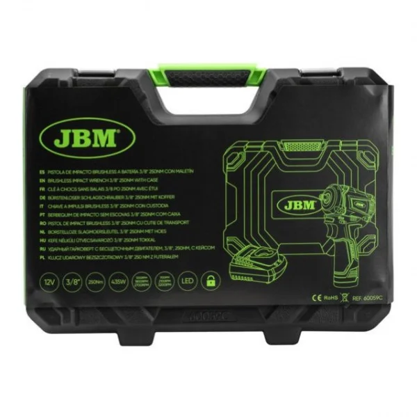 Jbm 60059c avvitatore a impulsi 12 v brushless 250 nm a batteria 60059c 8435034988079 - dettaglio 6