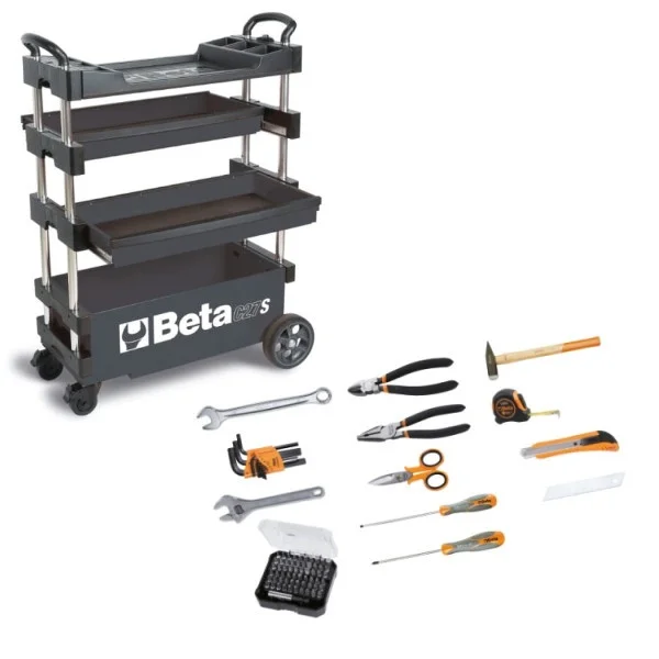 Beta 2700s/vu carrello portautensili richiudibile con assortimento 100 pz. 027000231 - dettaglio 2