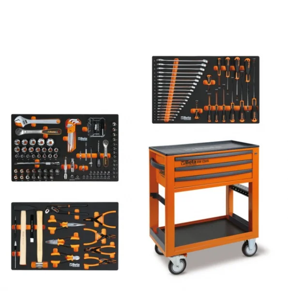 Beta bw 5000s/3m carrello di servizio con cassetti e assortimento 189 pz. 050006341 - dettaglio 1