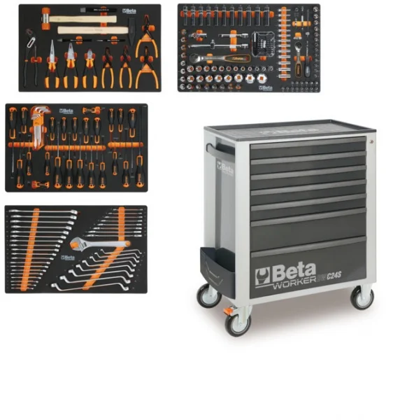 Beta bw cassettiera mobile con assortimento in termoformati 240 pz. 024006321 - dettaglio 2