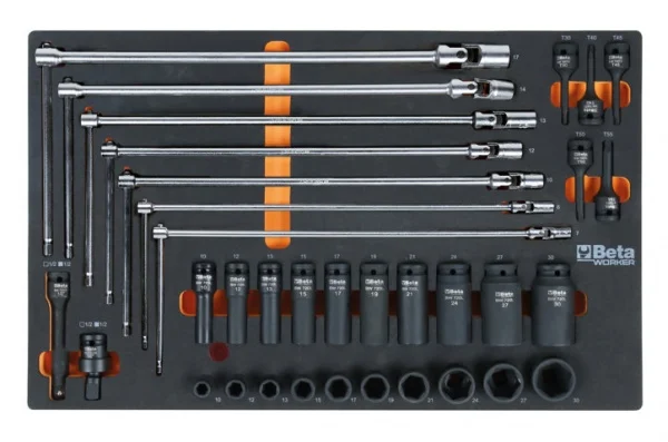 Beta bw 2400s7/5m cassettiera mobile con assortimento in termoformati 262 pz. 024006851 - dettaglio 4