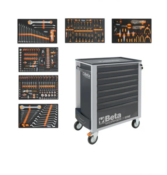Beta bw 2400s 8/e-l cassettiera mobile con assortimento in termoformati 398 pz. 024006341 - dettaglio 3