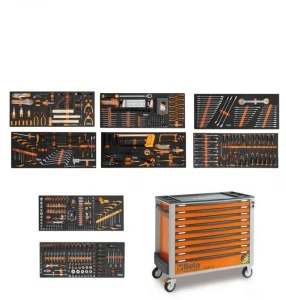 Beta bw 2400s xl9/e-xxl cassettiera antiribaltamento con assortimento in termoformati 716 pz. 024006364 - dettaglio 1
