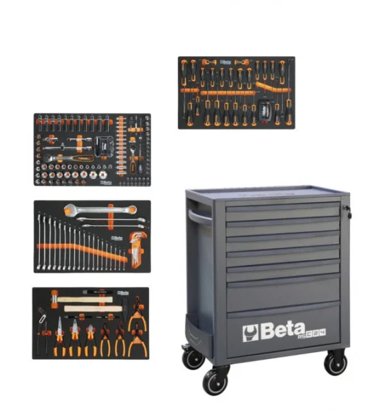 Beta bw 2400rsc24/7n-249ut cassettiera mobile con assortimento 249 pz. 024006259 - dettaglio 1