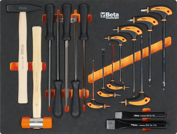 Beta BW 5945/2024 Assortimento utensili utilizzo universale in termoformati 268 Pz. - 059456302