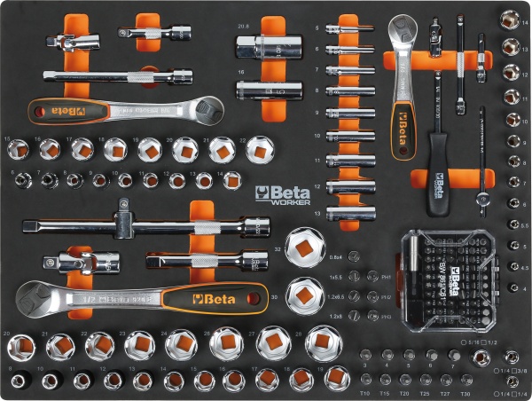 Beta BW 5945/2024 Assortimento utensili utilizzo universale in termoformati 268 Pz. - 059456302