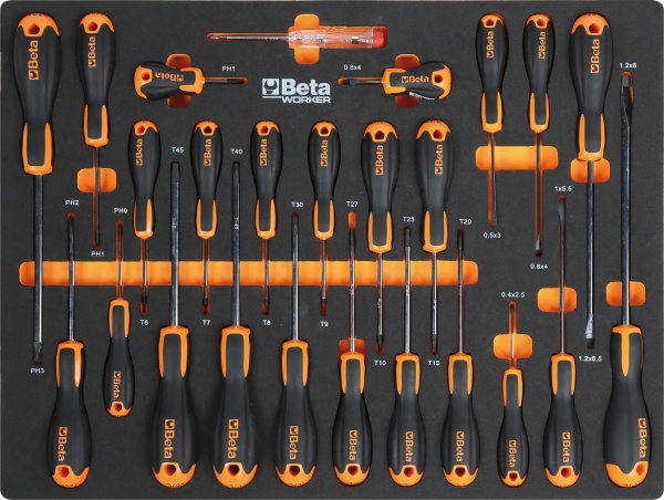 Beta BW 5945/2024 Assortimento utensili utilizzo universale in termoformati 268 Pz. - 059456302