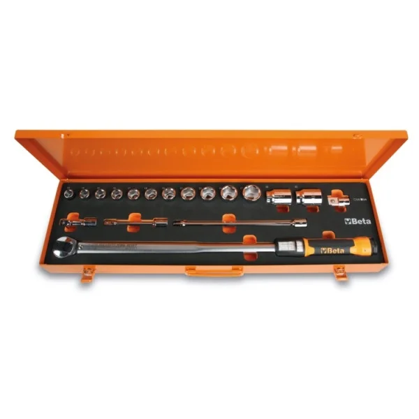 Beta 666/c30 chiave dinamometrica zero-reset 1/2" 60-300 nm a scatto con accessori 8054809850825 - dettaglio 1