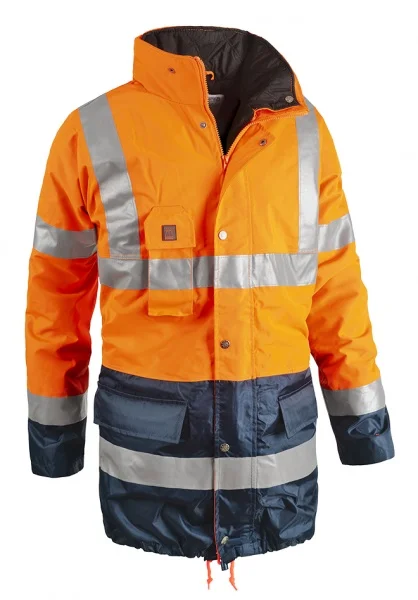 Sottozero 2302 Giaccone da lavoro alta visibilità arancio/blu - 2302