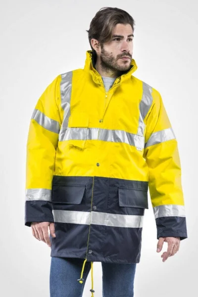 Sottozero 2302g giaccone da lavoro alta visibilità giallo/blu 2302g - dettaglio 1