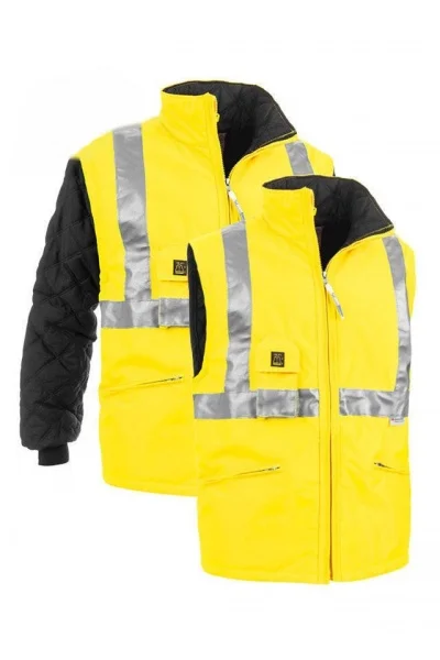 Sottozero 2302G Giaccone da lavoro alta visibilità giallo/blu - 2302G