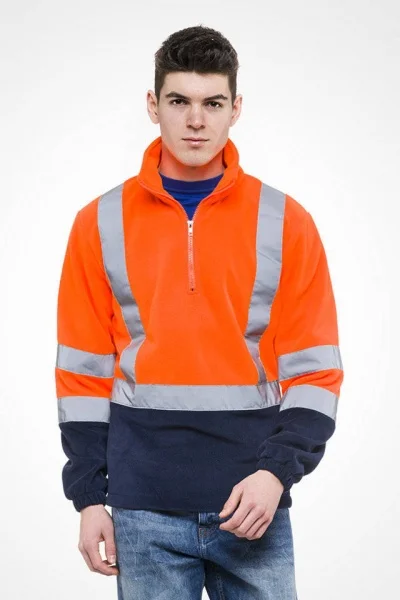 Sottozero 2320b pile da lavoro alta visibilità arancio/blu 2320b - dettaglio 1