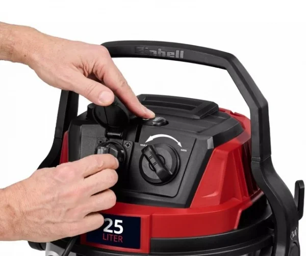Einhell te-vc 2580 sacl bidone aspiratore solidi e liquidi 1100 w 2347435 - dettaglio 6