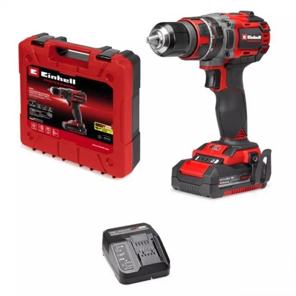 Einhell tp-cd 18/60 li- i bl (1x2,0ah) trapano avvitatore a percussione brushless pxc 18 v a batteria 4514211 - dettaglio 1
