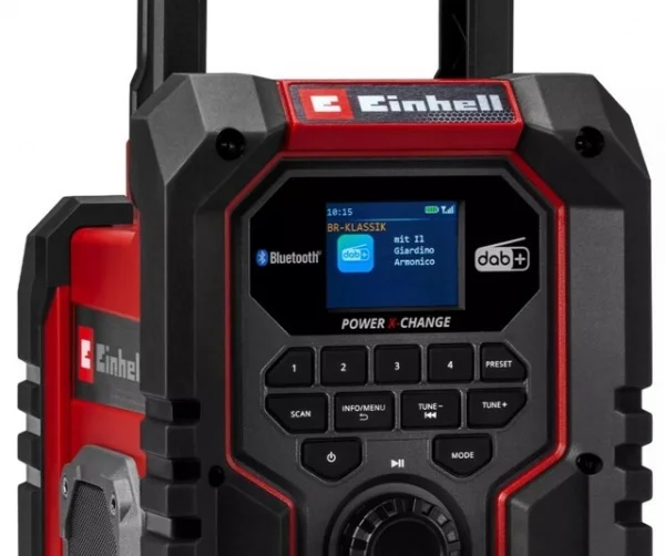 Einhell te-cr 18 li dab+/fm/bt - solo radio 18 v pxc 3407995 senza batterie - dettaglio 5