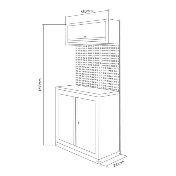 Jbm serie525 composizione arredo officina - dettaglio 2