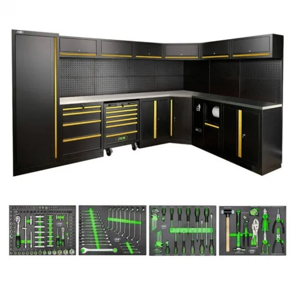 Jbm serie587 composizione arredo officina con termoformato da 172 utensili - dettaglio 3
