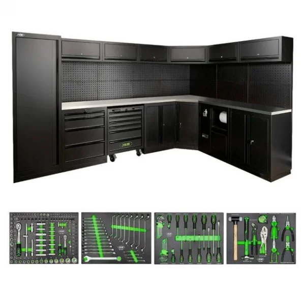 Jbm serie587 composizione arredo officina con termoformato da 172 utensili - dettaglio 4
