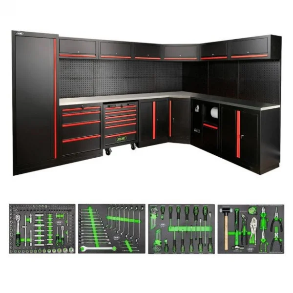 Jbm serie587 composizione arredo officina con termoformato da 172 utensili - dettaglio 7
